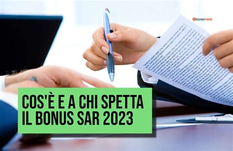 Inps, bonus Sar 2023: tutto quello che c'è da sapere .